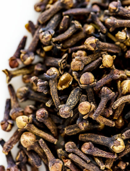 Closeup of clove texture