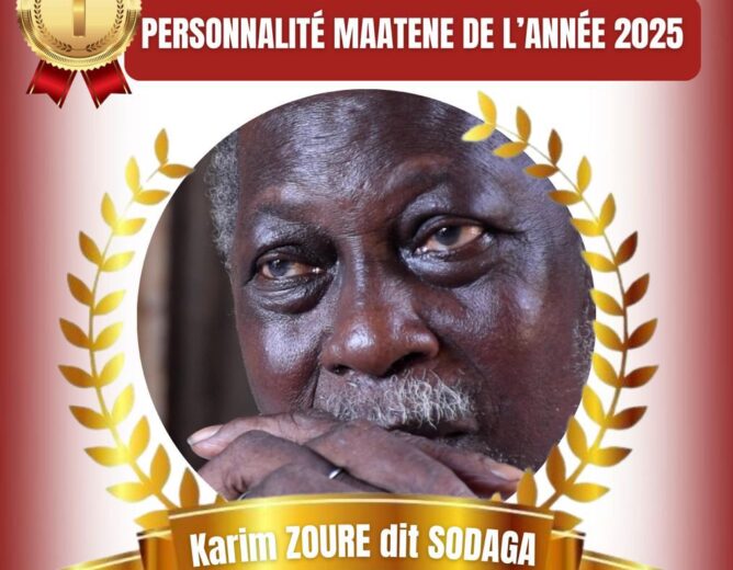 PERSONNALITÉ MAATENE DE L’ANNÉE