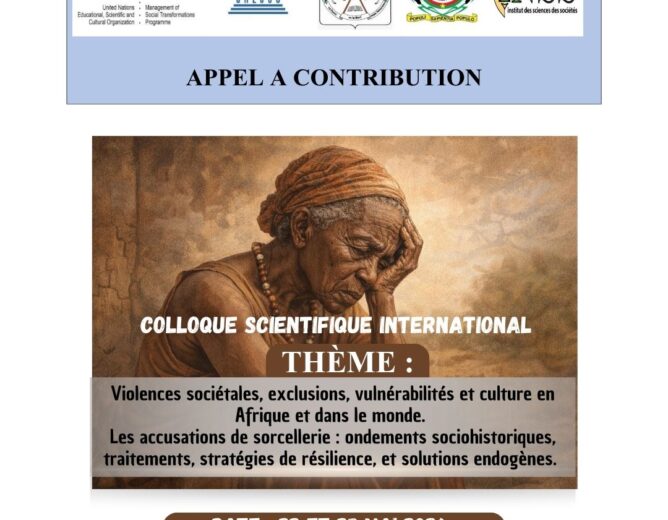 APPEL A CONTRIBUTION : Colloque scientifique international sur la sorcellerie