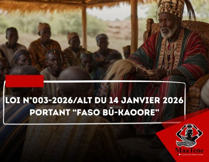 Loi n°003-2026/ALT du 14 janvier 2026 portant “FASO BŪ-KAOORE”